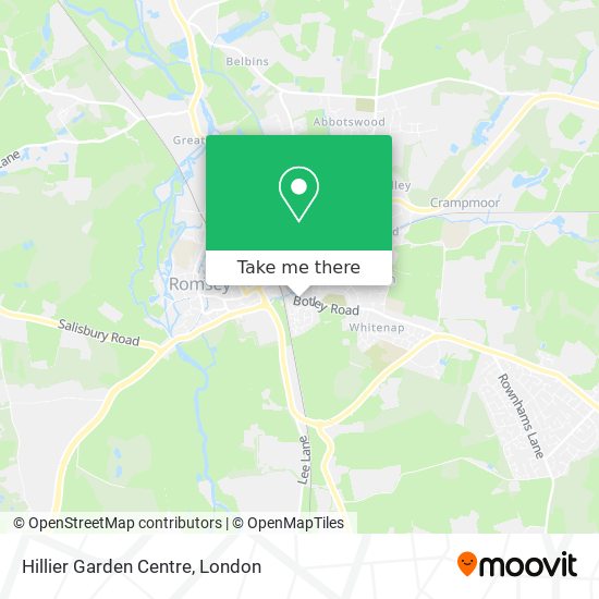 Hillier Garden Centre map