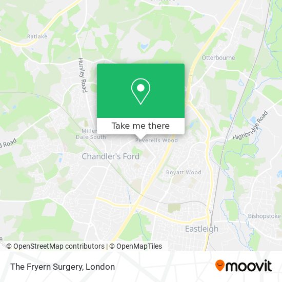 The Fryern Surgery map
