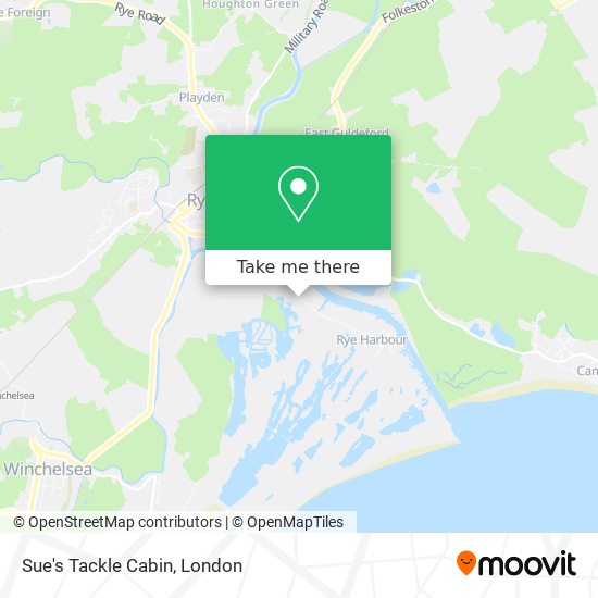 Sue's Tackle Cabin map
