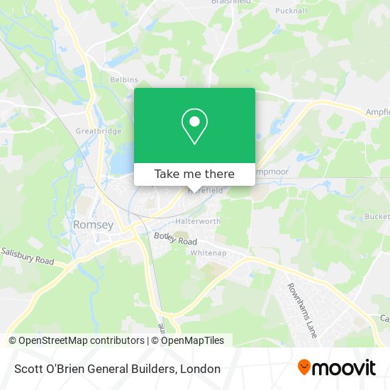 Scott O'Brien General Builders map