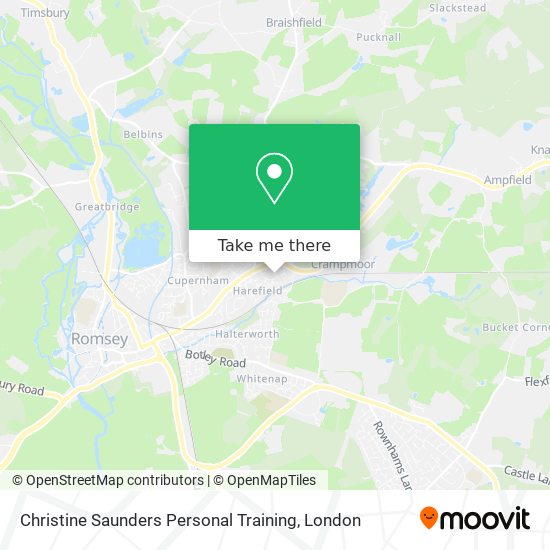 Christine Saunders Personal Training map