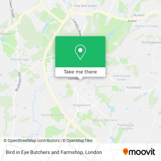 Bird in Eye Butchers and Farmshop map