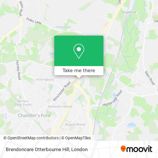 Brendoncare Otterbourne Hill map