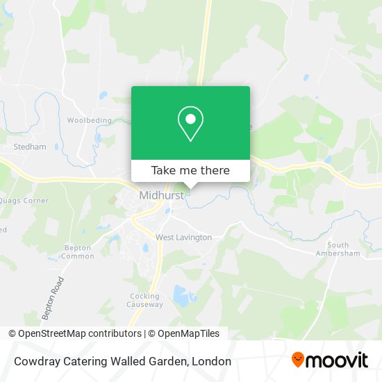Cowdray Catering Walled Garden map