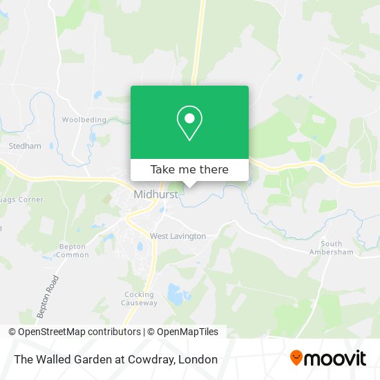 The Walled Garden at Cowdray map