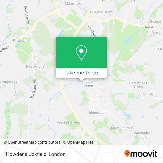 Howdens Uckfield map