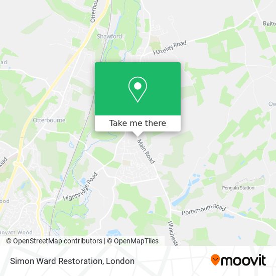 Simon Ward Restoration map