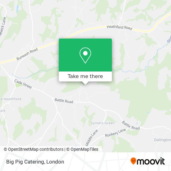 Big Pig Catering map