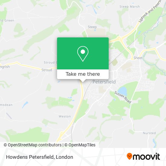 Howdens Petersfield map