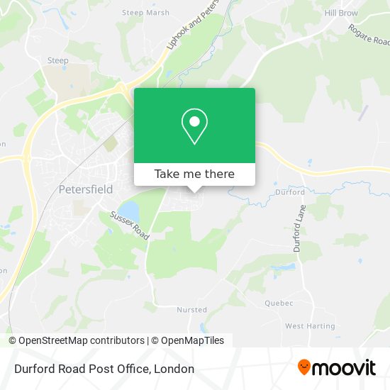 Durford Road Post Office map