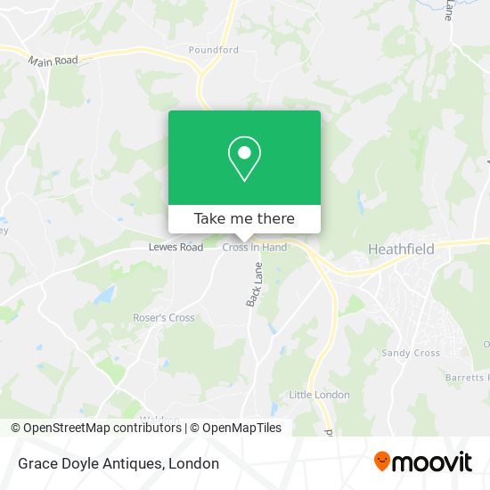 Grace Doyle Antiques map