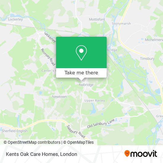 Kents Oak Care Homes map