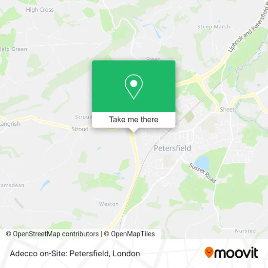 Adecco on-Site: Petersfield map