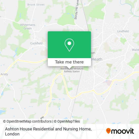Ashton House Residential and Nursing Home map