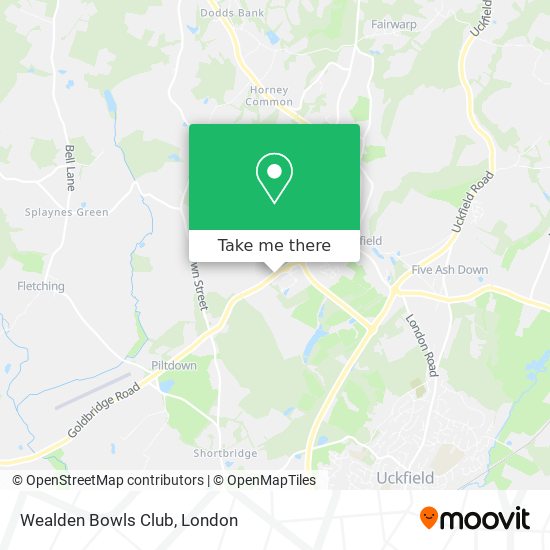 Wealden Bowls Club map