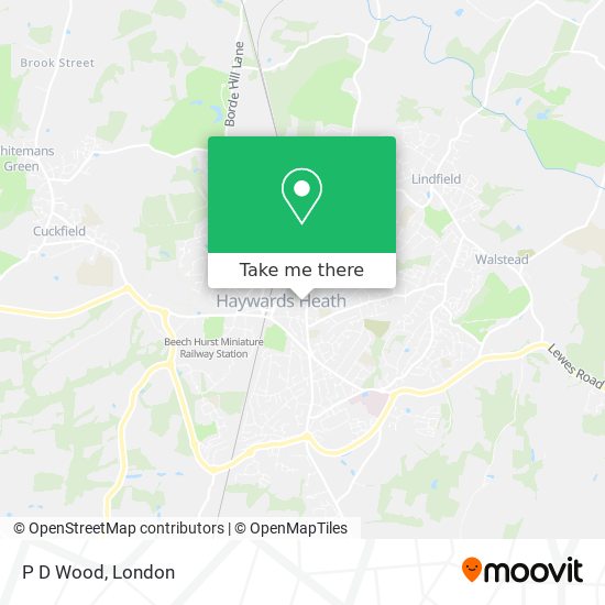 P D Wood map