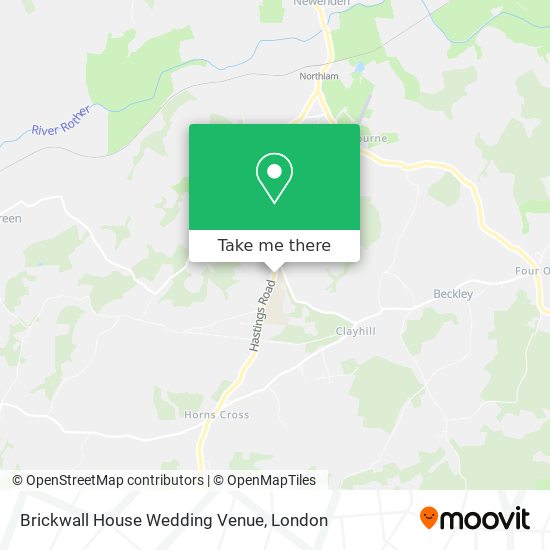 Brickwall House Wedding Venue map