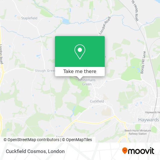 Cuckfield Cosmos map