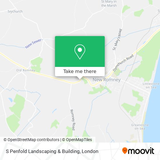 S Penfold Landscaping & Building map