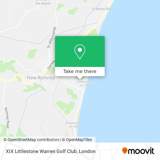 XIX Littlestone Warren Golf Club map