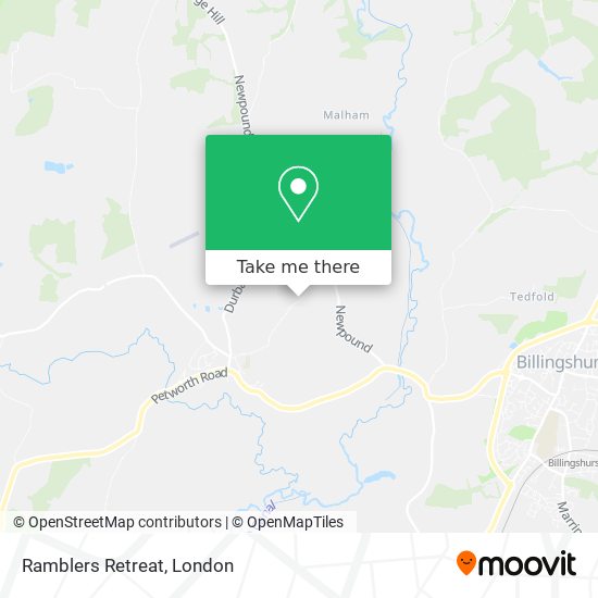 Ramblers Retreat map