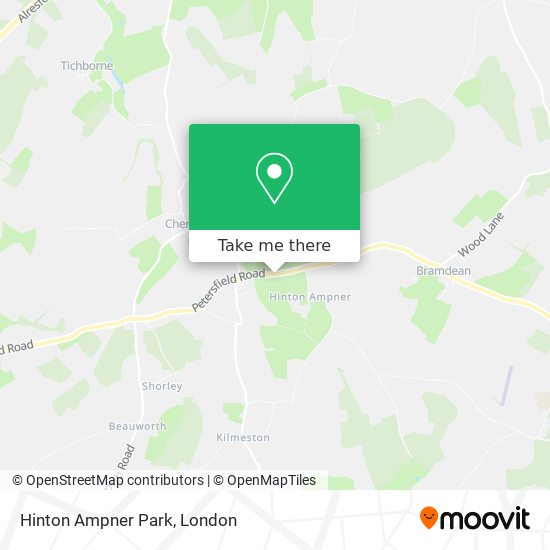 Hinton Ampner Park map