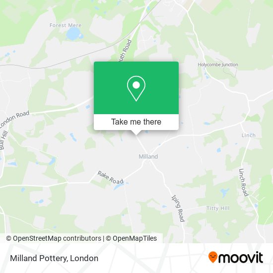 Milland Pottery map