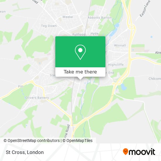 St Cross map