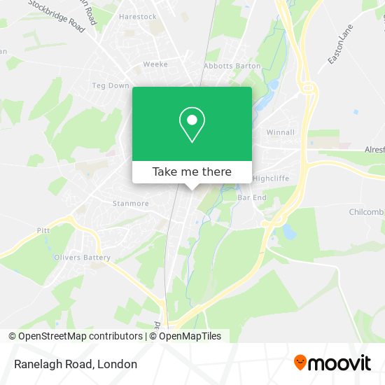 Ranelagh Road map