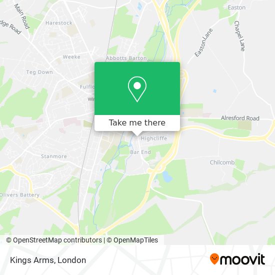 Kings Arms map