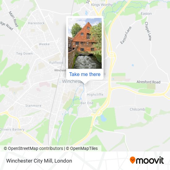 Winchester City Mill map