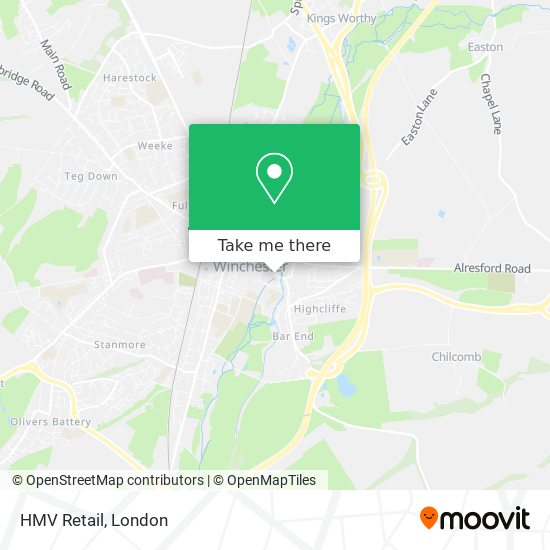 HMV Retail map