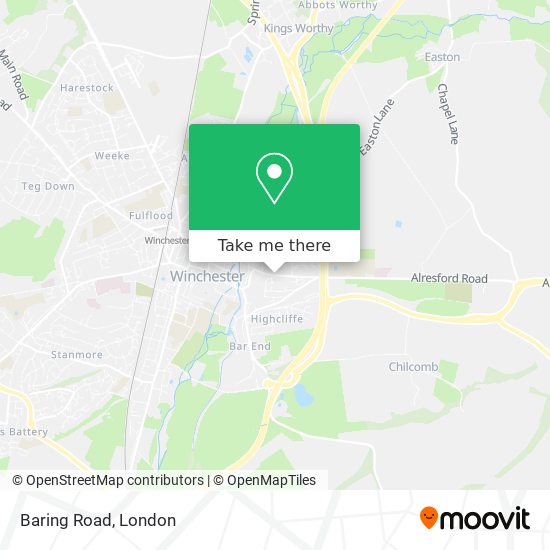 Baring Road map
