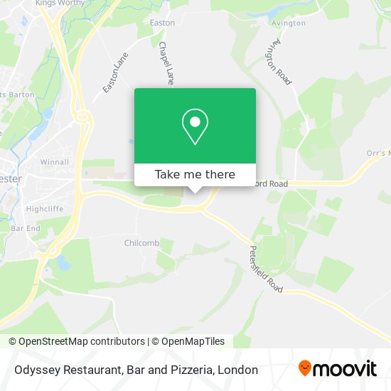 Odyssey Restaurant, Bar and Pizzeria map