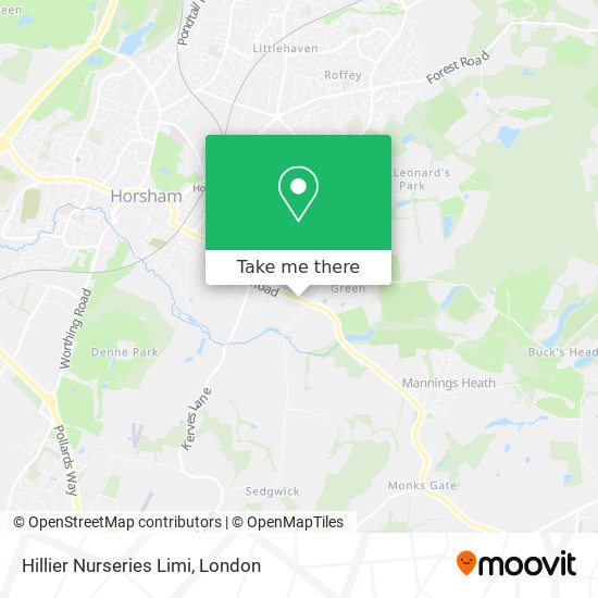 Hillier Nurseries Limi map