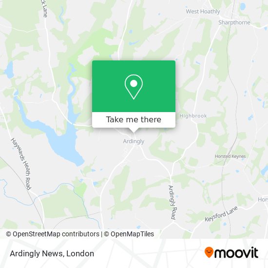 Ardingly News map