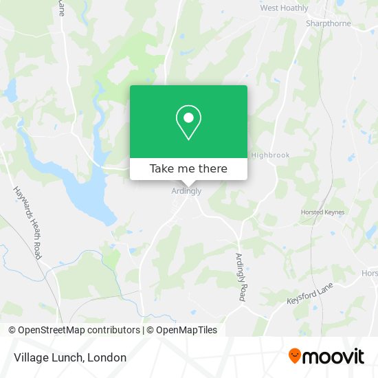 Village Lunch map