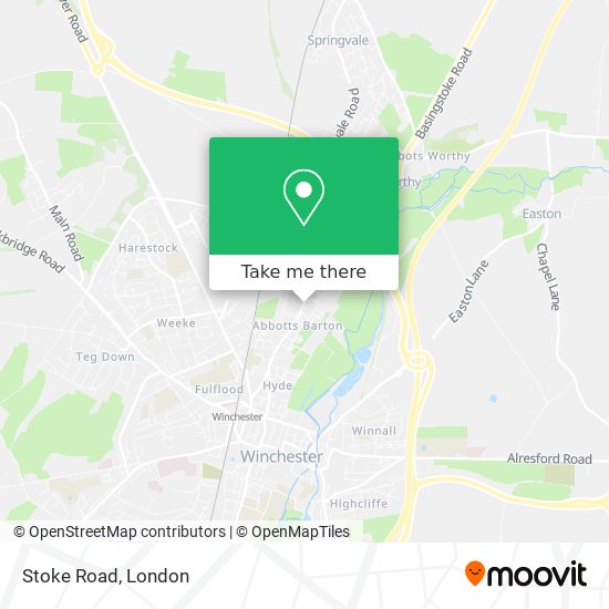 Stoke Road map