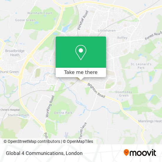Global 4 Communications map