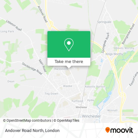 Andover Road North map