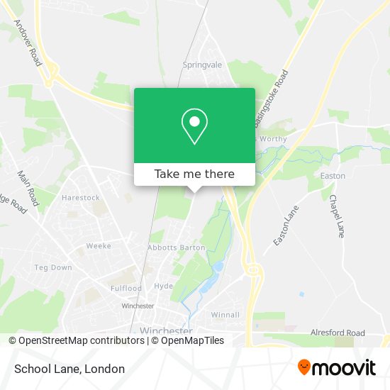 School Lane map