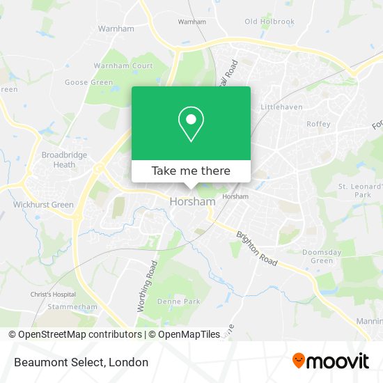 Beaumont Select map