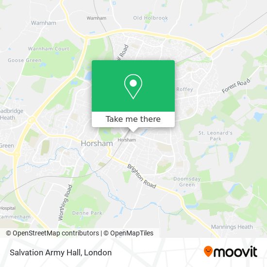Salvation Army Hall map