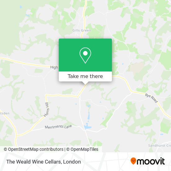 The Weald Wine Cellars map