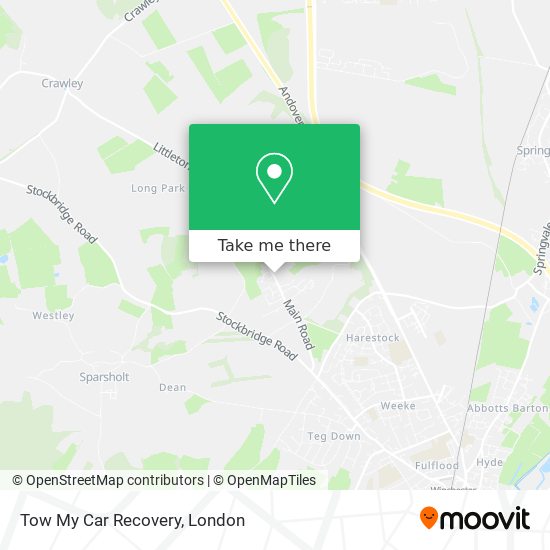 Tow My Car Recovery map