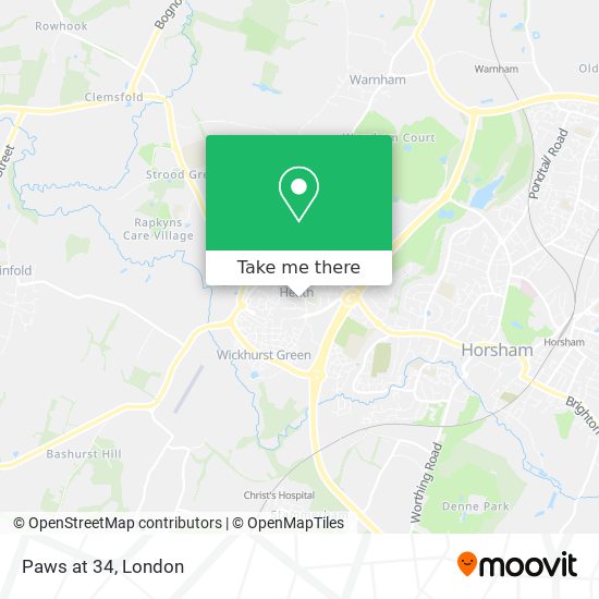 Paws at 34 map