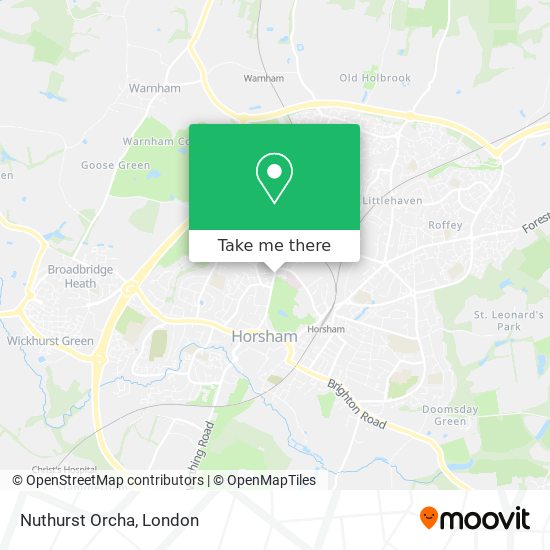 Nuthurst Orcha map