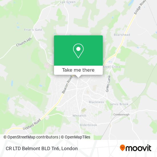 CR LTD Belmont BLD Tn6 map