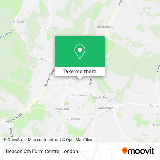 Beacon 6th Form Centre map