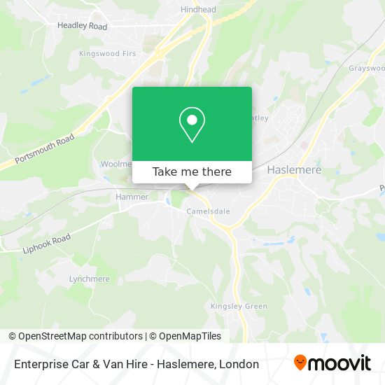 Enterprise Car & Van Hire - Haslemere map
